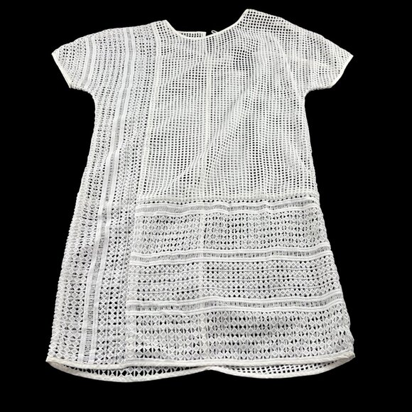 Armani Exchange Women's White embroidered Swim Cover Up Dress sz Small NWT - Picture 1 of 5